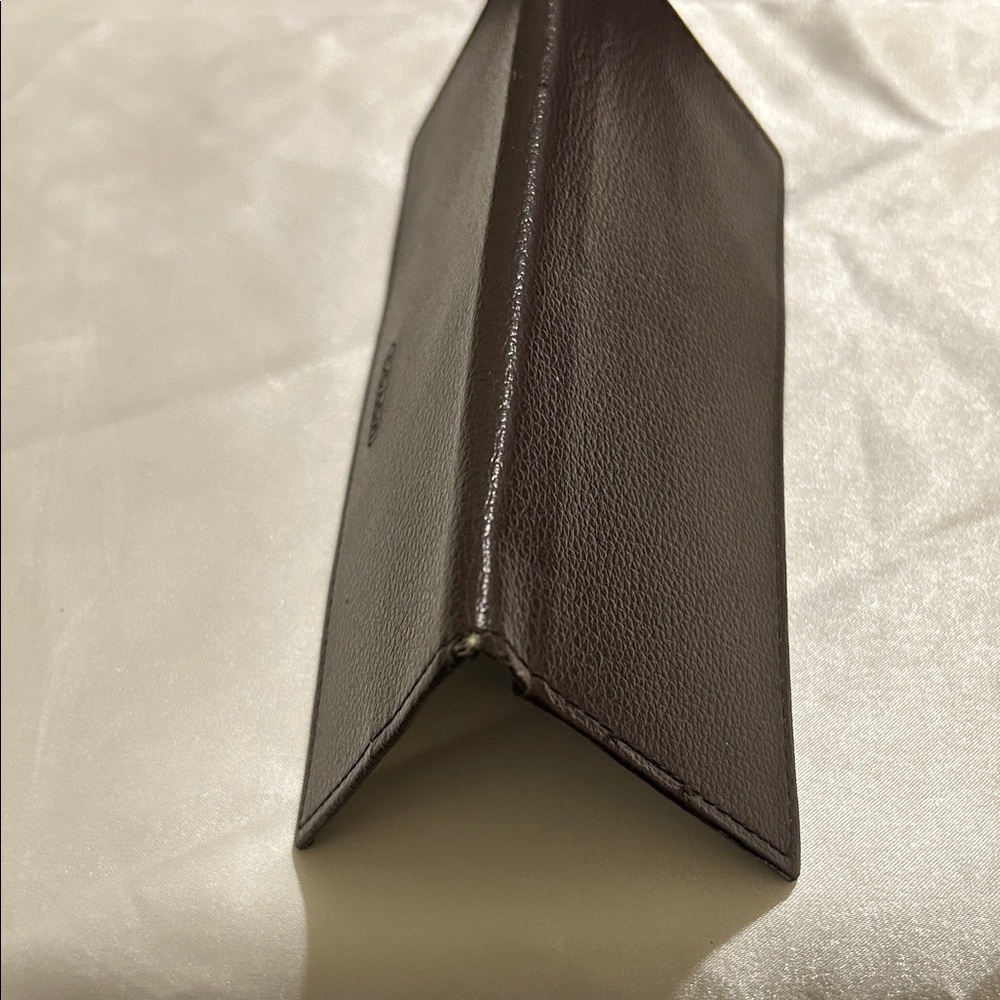 Coach Dark Brown Checkbook holder - Picture 3 of 5